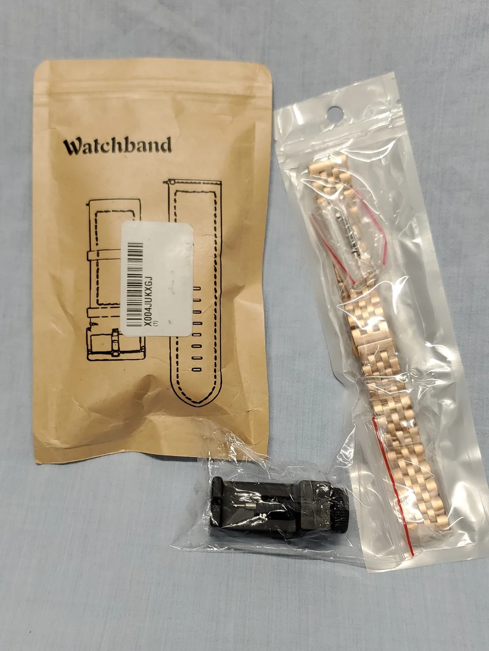 Rose Gold Metal Watch Band Replacement Bracelet